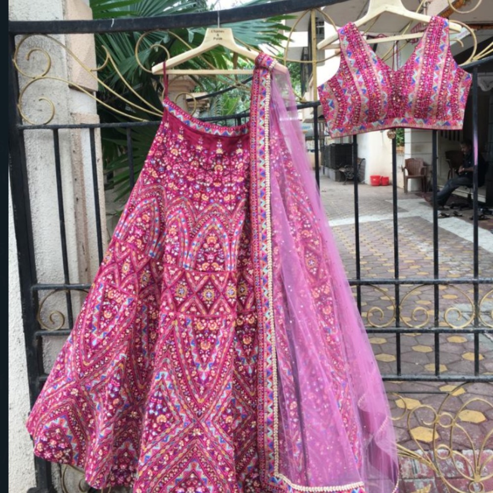 Colorful indian wedding lehegha